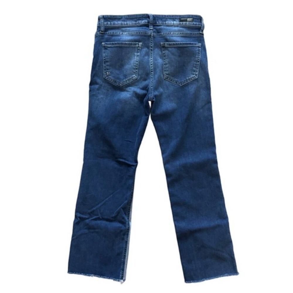 KUT🌹FROM THE KLOTH Kelsey High Rise Ankle Flare Jeans ✨ Sz 6 ✨Raw Hem - Picture 3 of 14